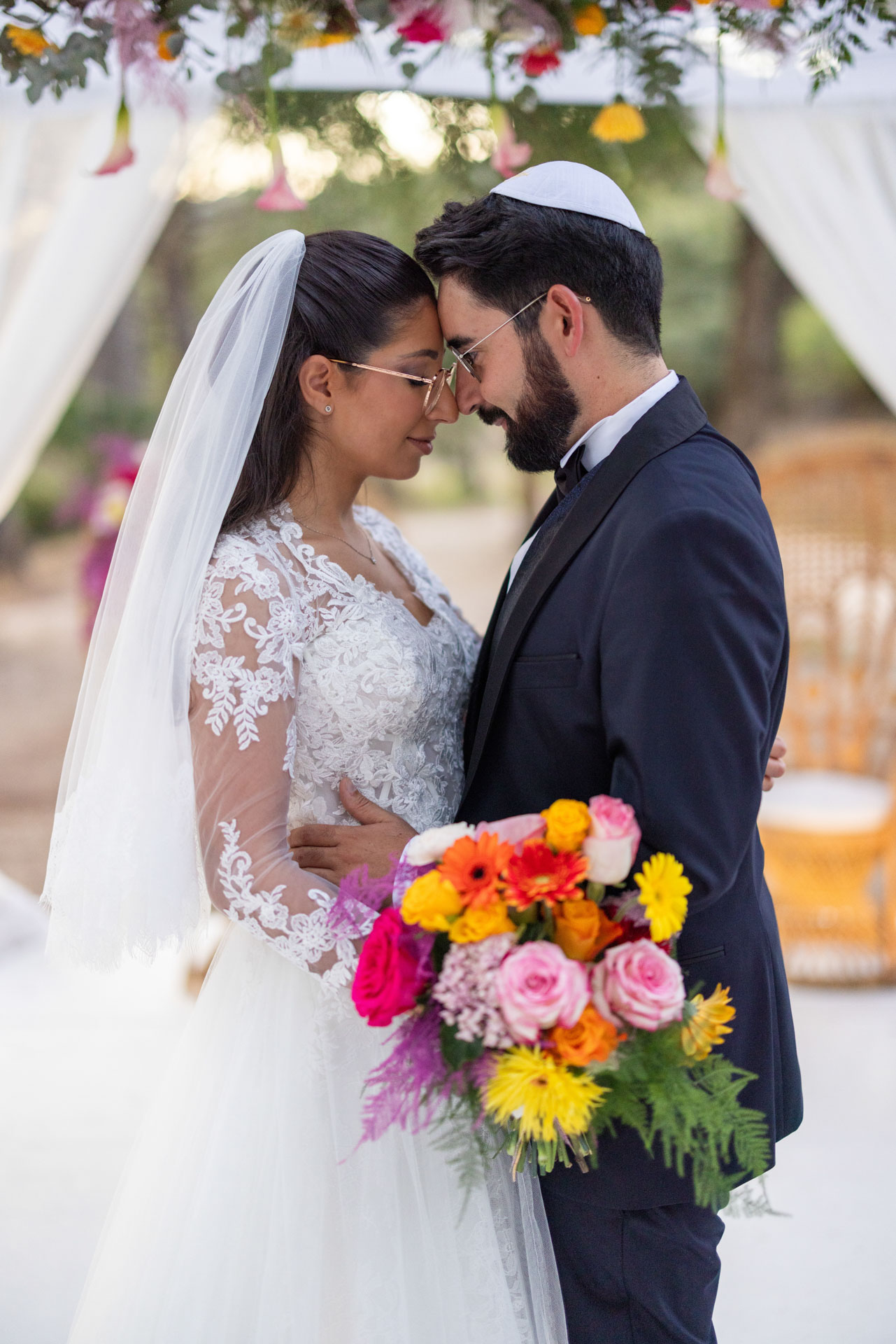 Après la cérémonie, photo de couple
